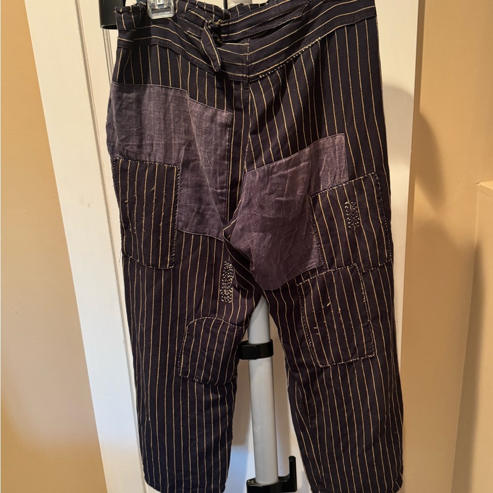 Striped navy/gold striped Pants.